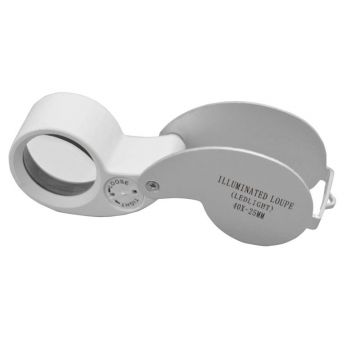 Skládací lupa – 10x 25 mm – LED