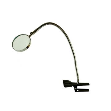 Lupa se stojánkem – 2x 90 mm – stolní, se svorkou