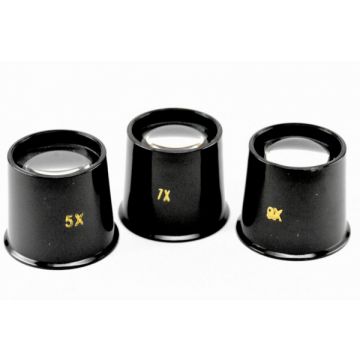 Hodinářská lupa – 5x, 7x nebo 9x – aplanatická