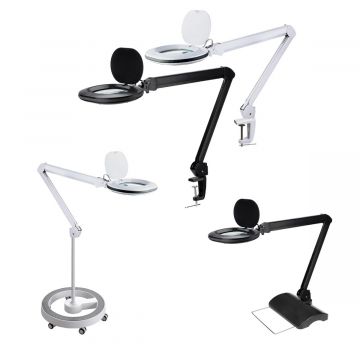 LED lampa s lupou Lumeno #861XGR – Ø110x150mmrůzné zvětšení+