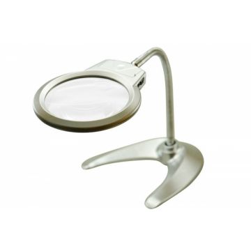 Stolní lupa s LED osvětlením – 2,25x/2,5x – stojánek nebo svorka+